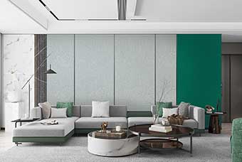 鹤岗轻奢风格-客厅