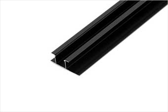 鹤岗航空纤维墙咔铝合金带灯中条(哑黑氧化)