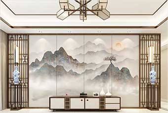 鹤岗森佰汇航空纤维(山水画系列)