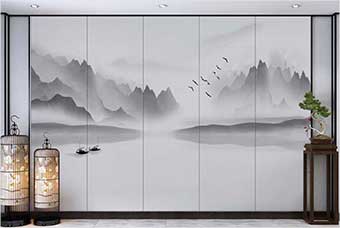 鹤岗森佰汇航空纤维（山水画系列）