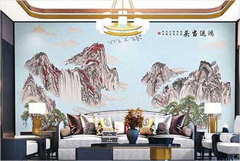 鹤岗森佰汇航空纤维墙咔（鸿运当头）